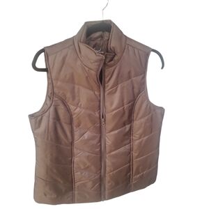 Kim Rogers vest Puffer & Quilted In Brown  Size: M